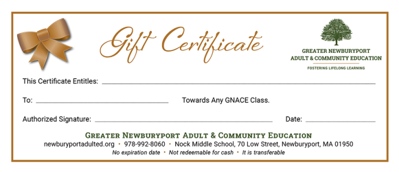 Gift Certificate
